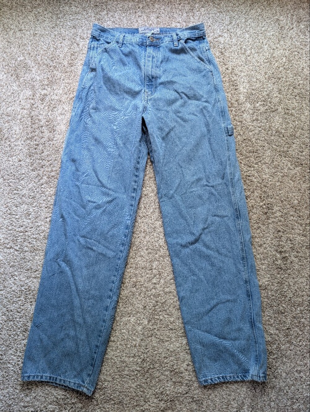 Steve And Barrys Vtg Y2K Light Wash Carpenter Jeans Men's Sz 32 Utility Work